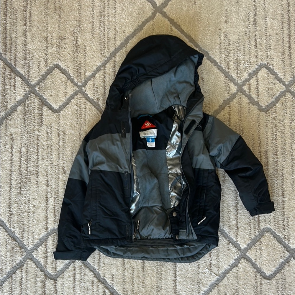 Black and Gray Hooded Jacket